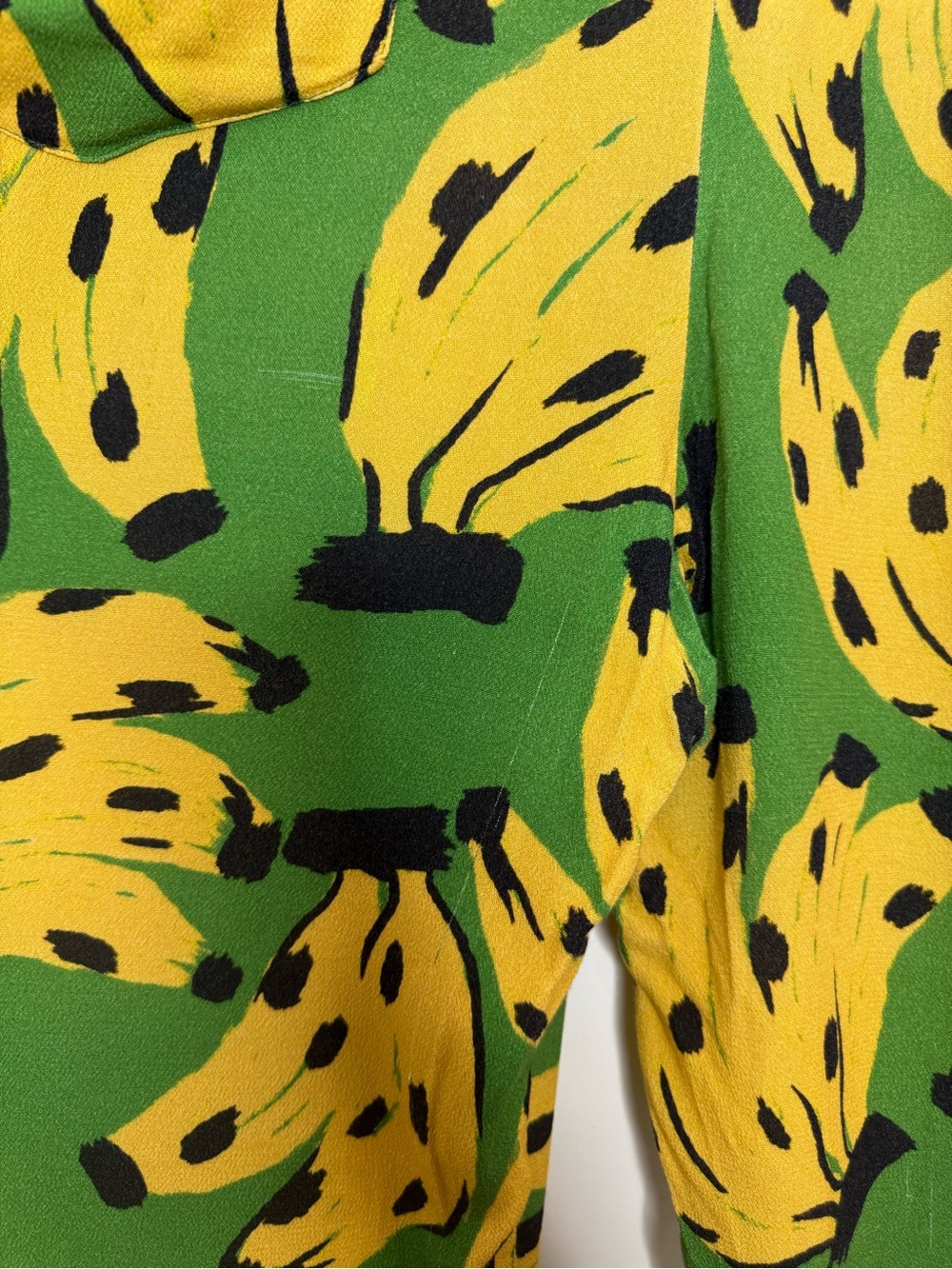 Farm Rio Bossa Banana Jumpsuit Size M Novelty Print Green Tropical Vacation RARE - Picture 12 of 16